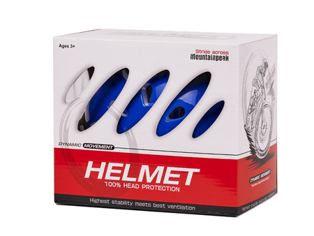 Zestaw Kask i ochraniacze niebieskie na rower rolki