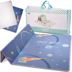 Piankowa mata dla dzieci - Kosmos - dwustronna