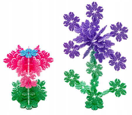 Klocki konstrukcyjne dla dzieci Kreatywne rzepki Płatki śniegu Czepki 1000 sztuk Zestaw klocków