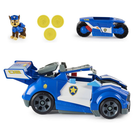 Psi Patrol Pojazd Chase 2w1 Transformacja Figurka motocykl