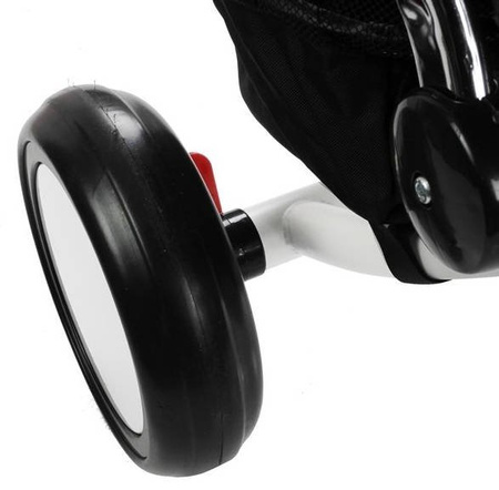 Rowerek trójkołowy dla dzieci wózek spacerówka z daszkiem PRO400 różowy