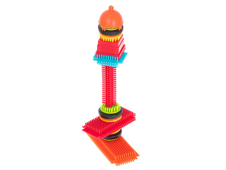 Kreatywne klocki konstrukcyjne wafle jeżyki 90 szt dla dzieci 