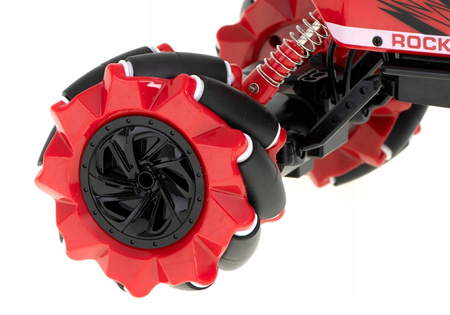 Samochód zdalnie sterowany NQD Drift Crawler 4WD 1:16 C333 dla dzieci tańczy i gra czerwony