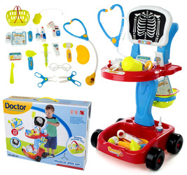 Zestaw małego lekarza doktora Rentgen wózek z akcesoriami