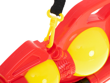 Duży pistolet na wodę dla dzieci Wyrzutnia wodna Broń na wodę Sikawka XXL 2400ML czerwony