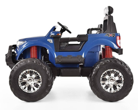 Pojazd na akumulator samochód elektryczny Monster Truck Ford Ranger auto dla dzieci niebieski