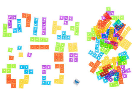 Gra logiczna tetris układanka z klockami puzzlami dla dzieci 70 el