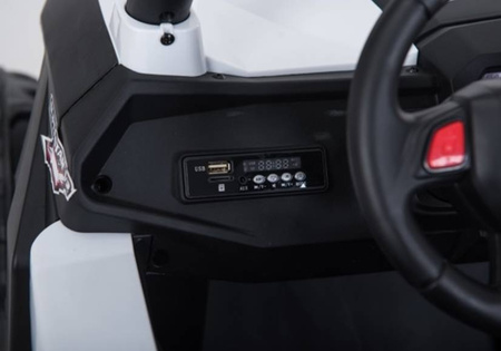 Auto na akumulator samochód terenowy dla dzieci różowy Jeep XMX603 4 silniki światła LED