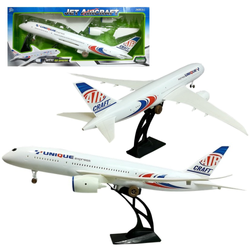 Duży składany samolot pasażerski na kółkach dla dzieci 1:52