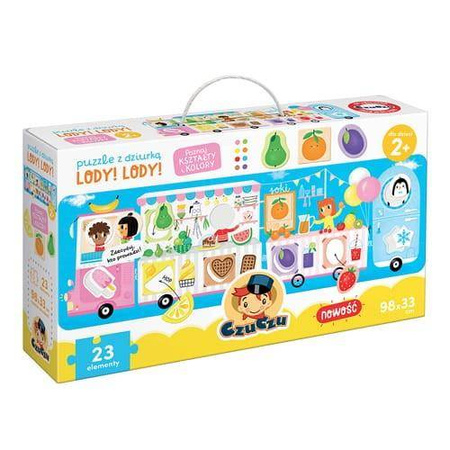 CzuCzu Puzzlle z dziurką Lody! Lody! 23 elementy