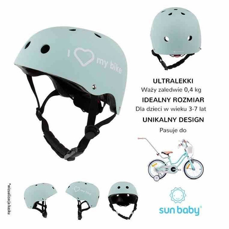 Kask rowerowy dla dzieci M z lampką LED Cubic Sun Baby 3-7 lat