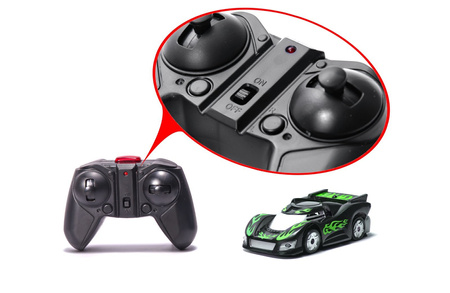 Samochód zdalnie sterowany Defier Climbing Car Auto RC na pilota Jeździ po ścianach zielony