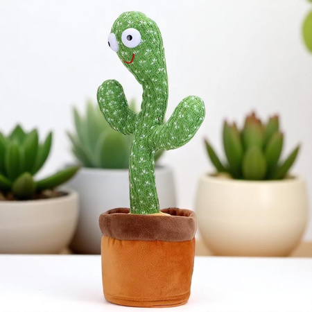 Kaktus dla dzieci tańczący śpiewający powtarzający zabawka dla dzieci