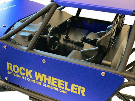 Duży samochód zdalnie sterowany dla dzieci RC Auto Monster Truck niebieski