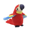 Gadająca papuga Ara powtarzająca gaduła przedrzeźniacz zabawka dla dzieci 23 cm czerwona