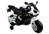 Motocykl elektryczny dla dzieci motor BMW S1000RR ze światłami LED czarno-biały