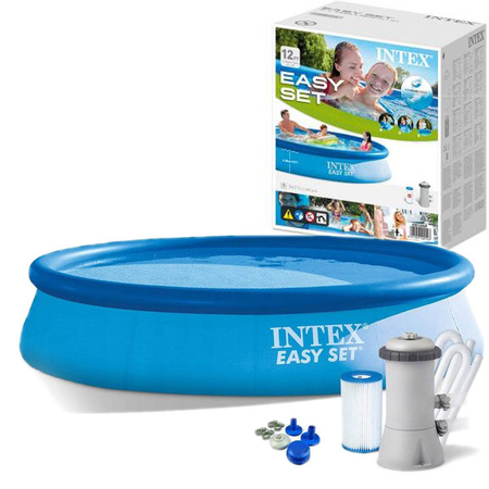 Rozporowy basen ogrodowy fi 366cm pompa filtr INTEX 28132