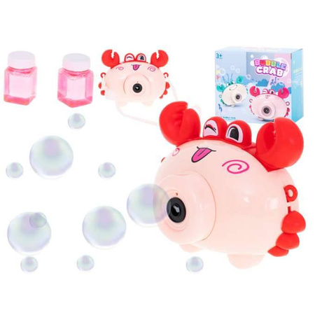 Krab aparat Maszynka do baniek mydlanych czerwony