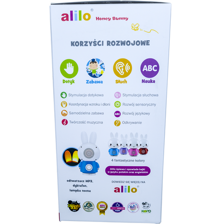 Interaktywny króliczek Alilo Honey Bunny G6 Lampka nocna Odtwarzacz MP3 fioletowy