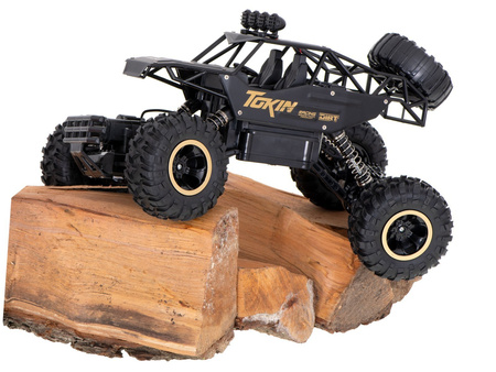 Duży samochód terenowy zdalnie sterowany RC Auto Rock Crawler 1:12 4WD czarny