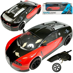 Duży samochód sportowy zdalnie sterowany 1:10 2,4GHz Auto RC czarny