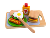Drewniane jedzenie Kanapka z akcesoriami Zestaw śniadaniowy dla dzieci Ecotoys SAWT18261