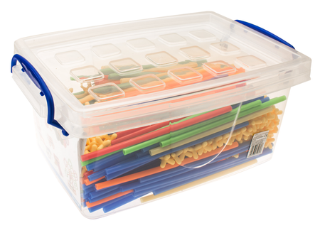 Słomki do budowania Edukacyjne klocki konstrukcyjne dla dzieci Zestaw w pudełku 1020 elementów