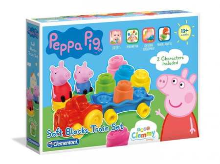 Świnka Peppa Zestaw miękkich klocków Clemmy od Clementoni