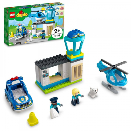Lego DUPLO - Posterunek Policji i Helikopter 10959