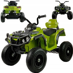 Elektryczny quad na akumulator dla dzieci światła LED zielony BDM0906
