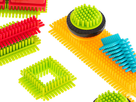 Kreatywne klocki konstrukcyjne wafle jeżyki 90 szt dla dzieci 