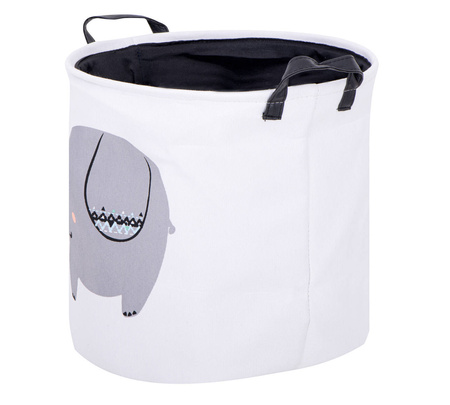 Duży pojemny kubeł Organizer na zabawki dziecka Kosz Pojemnik na akcesoria Słoń 35cm