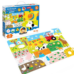 CzuCzu Duuuże puzzle z dziurką -Wieś 34 elementy