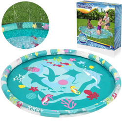 Mata dmuchany brodzik z fontanną dla dzieci Bestway 165 cm