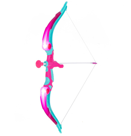 Zestaw strzelecki dla dzieci Łuk ze strzałkami i z tarczą różowy Zabawkowa broń dla dziewczynek