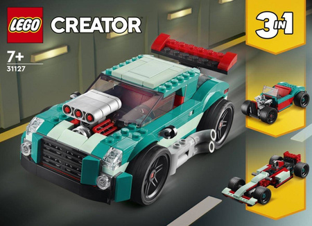 Lego Creator 3w1 - Uliczna wyścigówka + 2 modele 31127