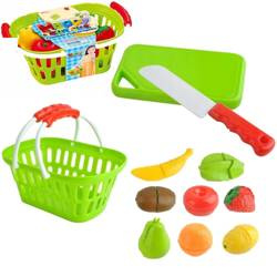 Zabawkowe owoce do krojenia na rzepy zestaw owoców dla dziecka koszyk