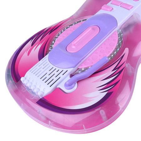 Gitara elektryczna dla dziewczynki Zestaw muzyczny z okularami i mikrofonem 