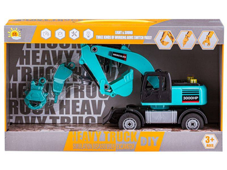 Zestaw majsterkowicza koparka do skręcania i rozkręcania dla dzieci 72 el