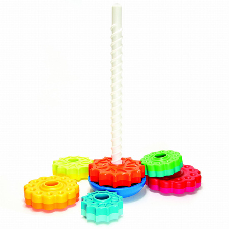Zakręcona wieża SpinAgain Fat Brain Toys Piramidka dla dzieci Układanka Wieża FA110-1