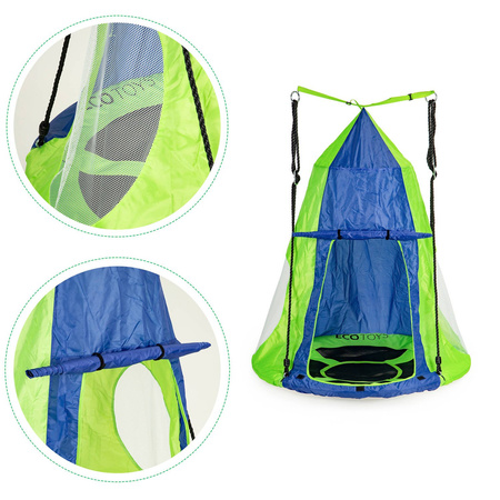 Namiot ochronny na huśtawkę bocianie gniazdo dla dzieci Domek ogrodowy ECOTOYS B-TNT01 BLUE