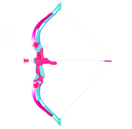 Zestaw strzelecki dla dzieci Łuk ze strzałkami i z tarczą różowy Zabawkowa broń dla dziewczynek