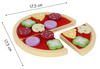Drewniana zabawkowa pizza do krojenia dla dzieci z akcesoriami Ecotoys