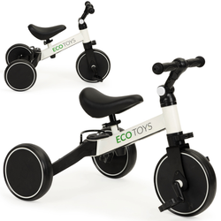 Rowerek biegowy z pedałami Rower trójkołowy dla dzieci 4w1 Ecotoys YM-BB-6 WHITE