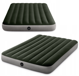 Dmuchany materac INTEX dwuosobowy do spania Łózko pompowane zielony 64109