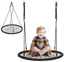 Pleciona huśtawka ogrodowa dla dzieci Bocianie gniazdo Ecotoys 100cm MIR8015