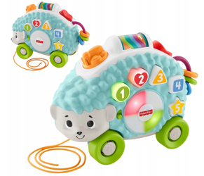 Interaktywny jeż Linkimals Fisher-Price dla dzieci uczy języka polskiego GJB11