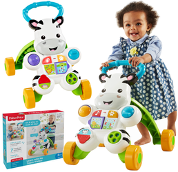 Interaktywny chodzik pchacz Zebra FISHER-PRICE dla dzieci DPL53