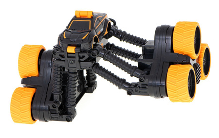 Duży zdalnie sterowany samochód kaskaderski Stunt Car RC SY006 Auto akrobata pomarańczowy