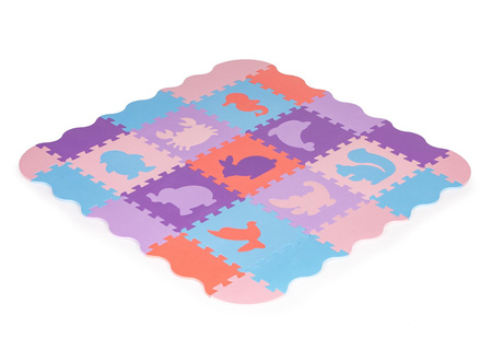 Mata edukacyjna dla dzieci piankowe puzzle dywanik podkład do zabawy 114x114 cm